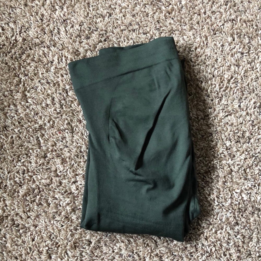 BLANQI Full Panel Dark Green Sz M Maternity Leggings